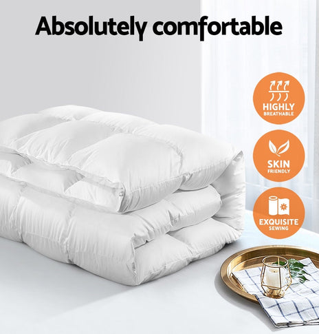 Giselle Bedding Super King Size Goose Down Quilt