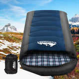 Weisshorn Sleeping Bag Bags Single Camping Hiking -20??C to 10??C Tent Winter Thermal Navy