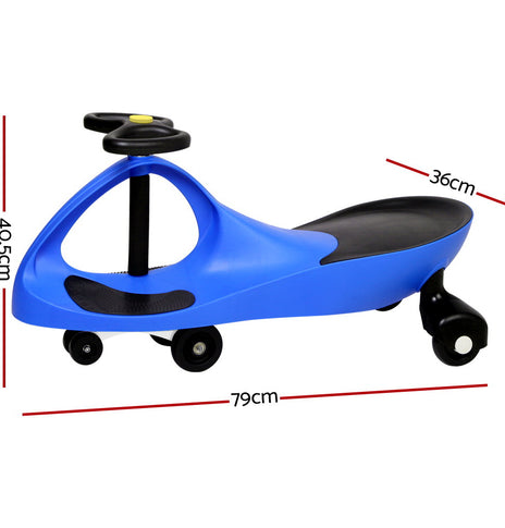 Rigo Kids Ride On Swing Car - Blue