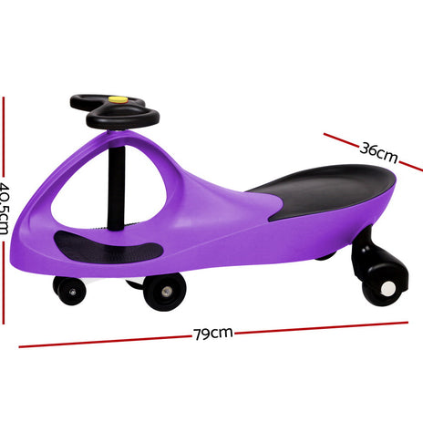Rigo Kids Ride On Swing Car - Purple