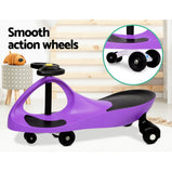 Rigo Kids Ride On Swing Car - Purple