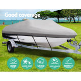 14 - 16 foot Waterproof Boat Cover - Grey