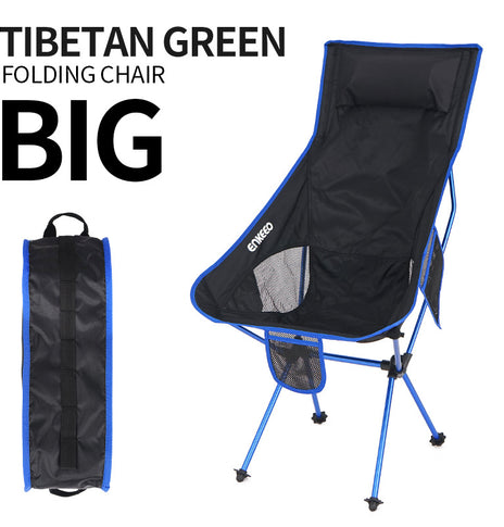 Moon Chair Heightening Large Fishing Chair Folding Chair Camping Back Chair Aluminum Alloy Leisure Chair