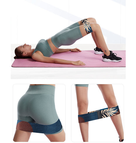 Yoga Elastic Band Resistance Band Tension Band Fitness Men's Buttock Ring Elastic Circle Female Elastic Rope Squat Buttock Belt