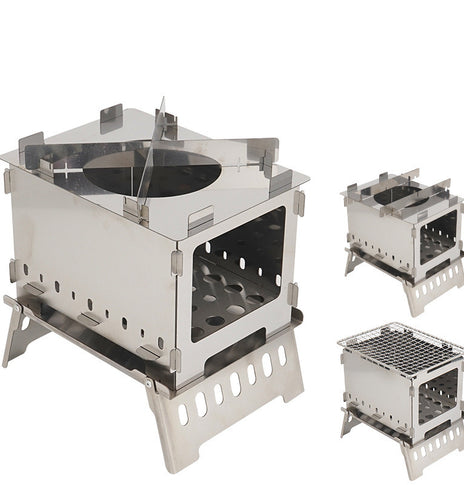 Outdoor Folding Card Stove Barbecue Rack