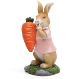 Easter Bunny Ornament Egg Craft Statue