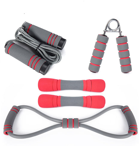 Women's Fitness Skipping Rope Spring Grip Chest Expander Dumbbell Fitness Equipment Set